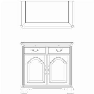 American Drew Cherry Grove 45th 792890 Traditional Dining Server